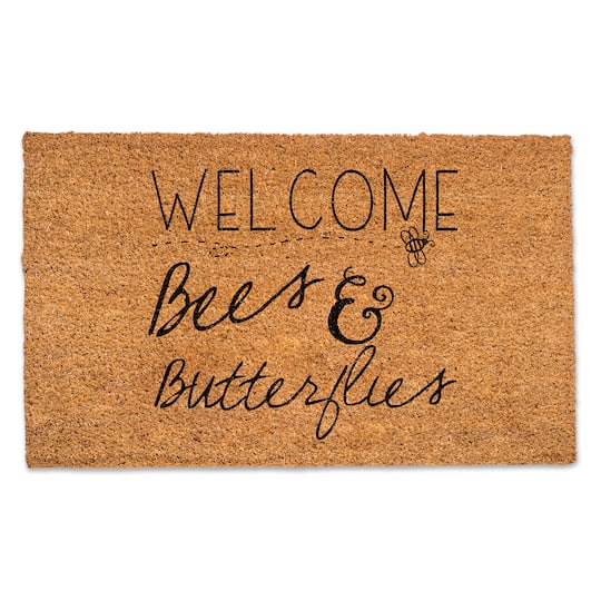 Bees &#x26; Butterflies Welcome Doormat